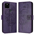 Embossed Butterfly Leather Phone Case, For Google Pixel 5a 5G, For Google Pixel 5 XL / Pixel 4a 5G, For Google Pixel 5