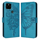 Embossed Butterfly Leather Phone Case, For Google Pixel 5a 5G, For Google Pixel 5 XL / Pixel 4a 5G, For Google Pixel 5