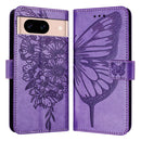 Embossed Butterfly Leather Phone Case, For Google Pixel 8a, For Google Pixel 8 Pro, For Google Pixel 8