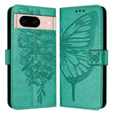 Embossed Butterfly Leather Phone Case, For Google Pixel 8a, For Google Pixel 8 Pro, For Google Pixel 8