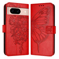 Embossed Butterfly Leather Phone Case, For Google Pixel 8a, For Google Pixel 8 Pro, For Google Pixel 8