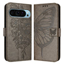 Embossed Butterfly Leather Phone Case, For Google Pixel 9 Pro XL, For Google Pixel 9 Pro, For Google Pixel 9