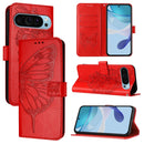 Embossed Butterfly Leather Phone Case, For Google Pixel 9 Pro XL, For Google Pixel 9 Pro, For Google Pixel 9