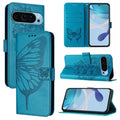 Embossed Butterfly Leather Phone Case, For Google Pixel 9 Pro XL, For Google Pixel 9 Pro, For Google Pixel 9