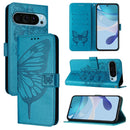 Embossed Butterfly Leather Phone Case, For Google Pixel 9 Pro XL, For Google Pixel 9 Pro, For Google Pixel 9