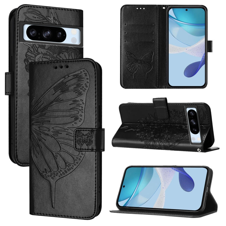 Embossed Butterfly Leather Phone Case, For Google Pixel 8a, For Google Pixel 8 Pro, For Google Pixel 8