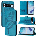 Embossed Butterfly Leather Phone Case, For Google Pixel 8a, For Google Pixel 8 Pro, For Google Pixel 8