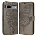 Embossed Butterfly Leather Phone Case, For Google Pixel 7a, For Google Pixel 7 Pro, For Google Pixel 7