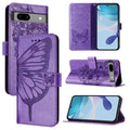 Embossed Butterfly Leather Phone Case, For Google Pixel 7a, For Google Pixel 7 Pro, For Google Pixel 7