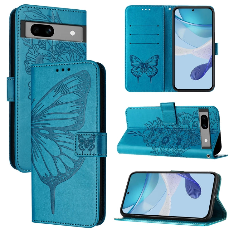 Embossed Butterfly Leather Phone Case, For Google Pixel 7a, For Google Pixel 7 Pro, For Google Pixel 7