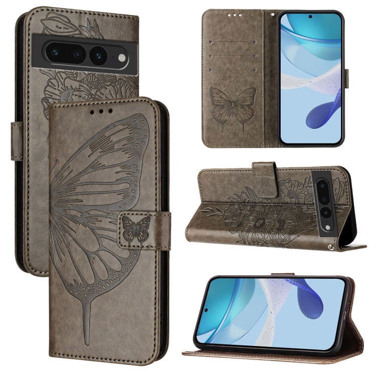 Embossed Butterfly Leather Phone Case, For Google Pixel 7a, For Google Pixel 7 Pro, For Google Pixel 7