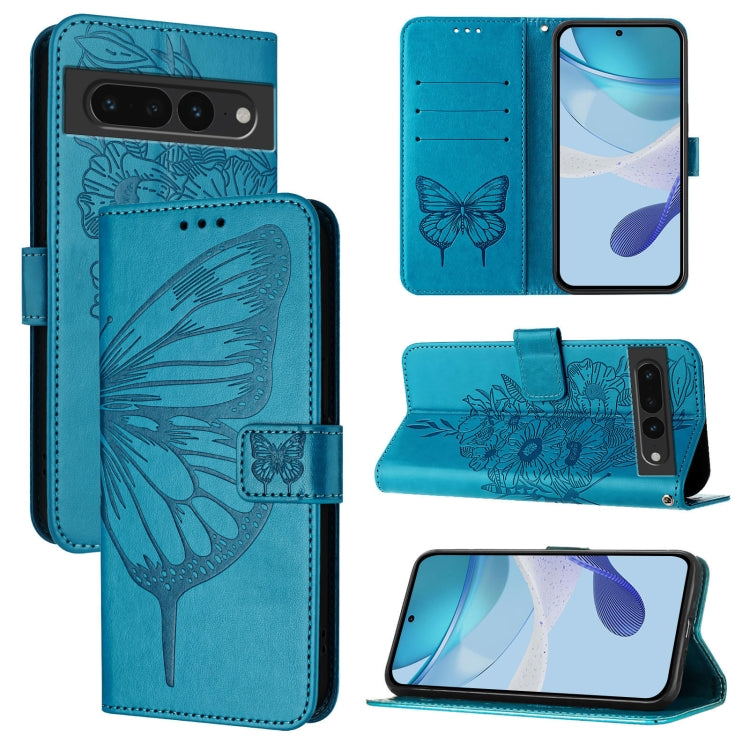 Embossed Butterfly Leather Phone Case, For Google Pixel 7a, For Google Pixel 7 Pro, For Google Pixel 7