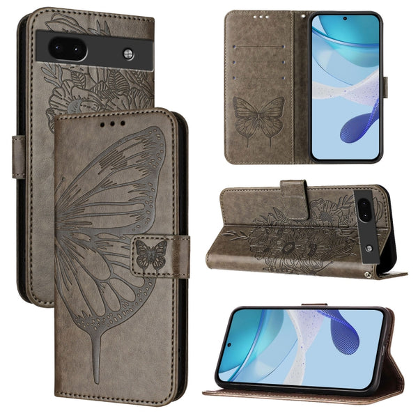 Embossed Butterfly Leather Phone Case, For Google Pixel 6a, For Google Pixel 6 Pro, For Google Pixel 6