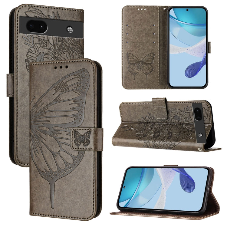 Embossed Butterfly Leather Phone Case, For Google Pixel 6a, For Google Pixel 6 Pro, For Google Pixel 6