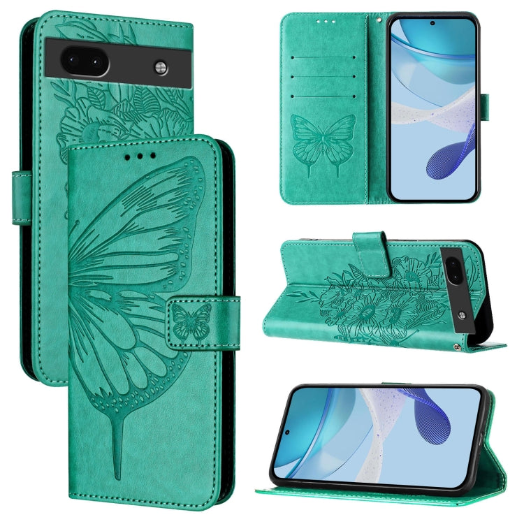 Embossed Butterfly Leather Phone Case, For Google Pixel 6a, For Google Pixel 6 Pro, For Google Pixel 6