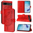 Embossed Butterfly Leather Phone Case, For Google Pixel 6a, For Google Pixel 6 Pro, For Google Pixel 6