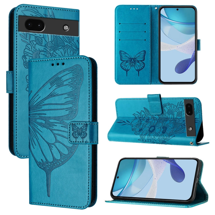 Embossed Butterfly Leather Phone Case, For Google Pixel 6a, For Google Pixel 6 Pro, For Google Pixel 6