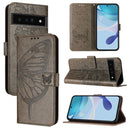 Embossed Butterfly Leather Phone Case, For Google Pixel 6a, For Google Pixel 6 Pro, For Google Pixel 6