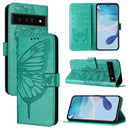 Embossed Butterfly Leather Phone Case, For Google Pixel 6a, For Google Pixel 6 Pro, For Google Pixel 6