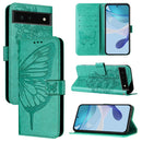 Embossed Butterfly Leather Phone Case, For Google Pixel 6a, For Google Pixel 6 Pro, For Google Pixel 6