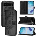 Embossed Butterfly Leather Phone Case, For Google Pixel 6a, For Google Pixel 6 Pro, For Google Pixel 6