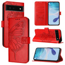 Embossed Butterfly Leather Phone Case, For Google Pixel 6a, For Google Pixel 6 Pro, For Google Pixel 6