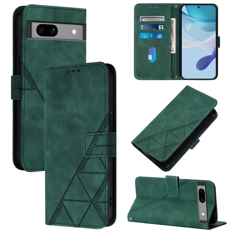 Crossbody 3D Embossed Flip Leather Phone Case, For Google Pixel 8, For Google Pixel 7a, For Google Pixel 7 Pro, For Google Pixel 7