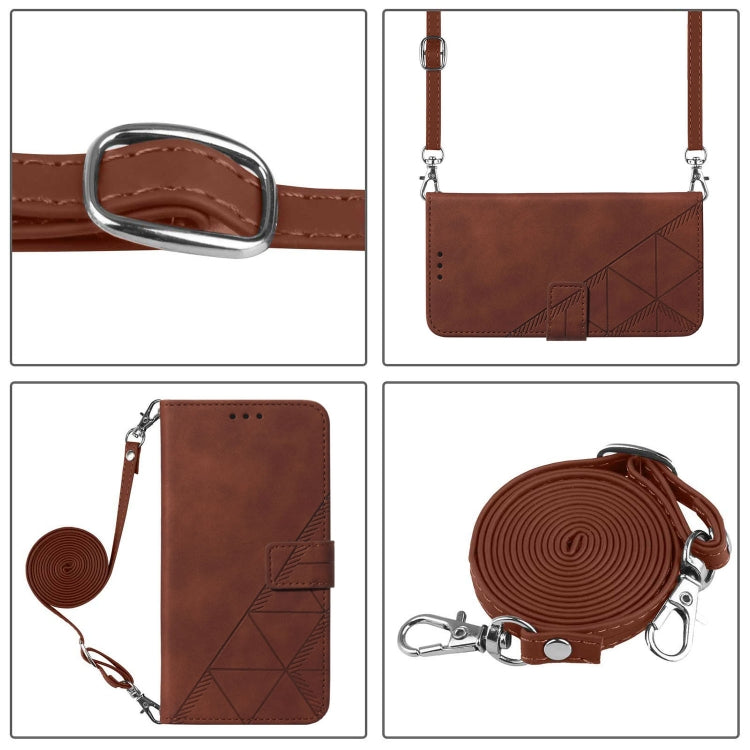 Crossbody 3D Embossed Flip Leather Phone Case, For Google Pixel 8, For Google Pixel 7a, For Google Pixel 7 Pro, For Google Pixel 7