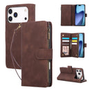 Multifunctional Multi-Card Wallet Phone Leather Case For iPhone Air