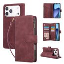 Multifunctional Multi-Card Wallet Phone Leather Case For iPhone Air