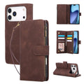 Multifunctional Multi-Card Wallet Phone Leather CaseFor iPhone 18 Pro / 17 Pro