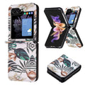 Samsung Galaxy Z Flip 5 Pattern PU + PC Shockproof Phone Case