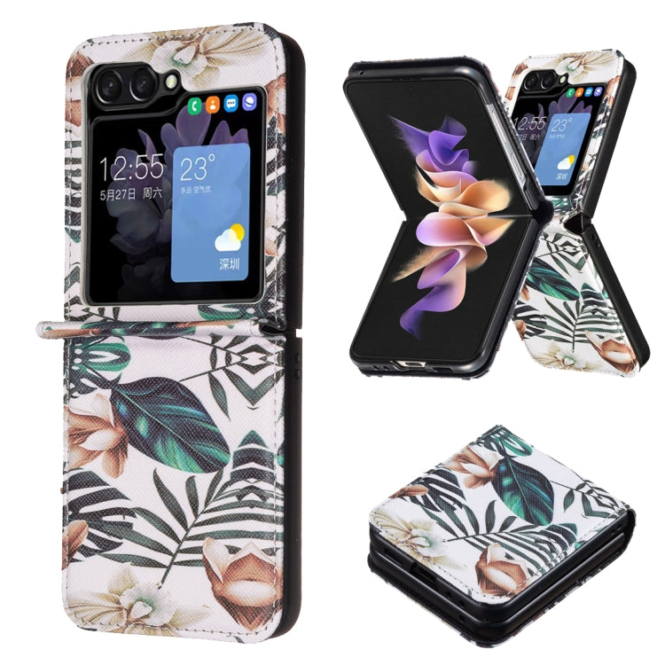 Samsung Galaxy Z Flip 6 Pattern PU + PC Shockproof Phone Case