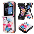 Samsung Galaxy Z Flip 5 Pattern PU + PC Shockproof Phone Case