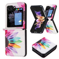 Samsung Galaxy Z Flip 5 Pattern PU + PC Shockproof Phone Case