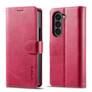 LC.IMEEKE Calf Texture Leather Phone Case, For Samsung Galaxy Z Fold7 5G, For Samsung Galaxy Z Flip7 5G, For Samsung Galaxy Z Fold6 5G