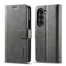 LC.IMEEKE Calf Texture Leather Phone Case, For Samsung Galaxy Z Fold7 5G, For Samsung Galaxy Z Flip7 5G, For Samsung Galaxy Z Fold6 5G