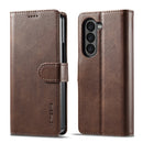 LC.IMEEKE Calf Texture Leather Phone Case, For Samsung Galaxy Z Fold7 5G, For Samsung Galaxy Z Flip7 5G, For Samsung Galaxy Z Fold6 5G