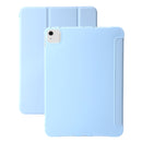 For iPad Pro 11 2024 Three-fold Holder Flip Tablet Leather Case