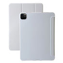 For iPad Pro 11 2024 Three-fold Holder Flip Tablet Leather Case