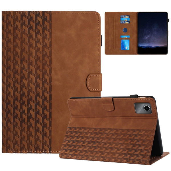 For Lenovo Tab M10 3rd Gen Embossed Leather Smart Tablet Case