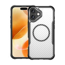 Carbon Fiber Texture MagSafe Translucent Phone Case For iPhone 18 Pro Max