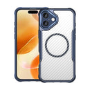 Carbon Fiber Texture MagSafe Translucent Phone Case For iPhone 18 Pro Max