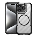 Carbon Fiber Texture MagSafe Translucent Phone Case For iPhone 18 Pro Max