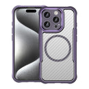 Carbon Fiber Texture MagSafe Translucent Phone Case For iPhone 18 Pro Max