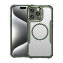 Carbon Fiber Texture MagSafe Translucent Phone Case For iPhone 18 Pro Max