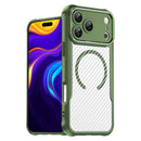 Carbon Fiber Texture MagSafe Translucent Phone Case For iPhone 18 Pro Max