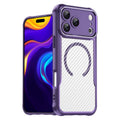 Carbon Fiber Texture MagSafe Translucent Phone Case For iPhone 18 Pro Max
