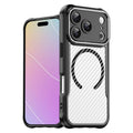 Carbon Fiber Texture MagSafe Translucent Phone Case, For iPhone 18 Pro