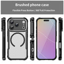 Carbon Fiber Texture MagSafe Translucent Phone Case For iPhone 18 Pro Max